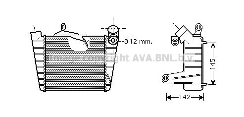 AVA QUALITY COOLING Kompressoriõhu radiaator VWA4213